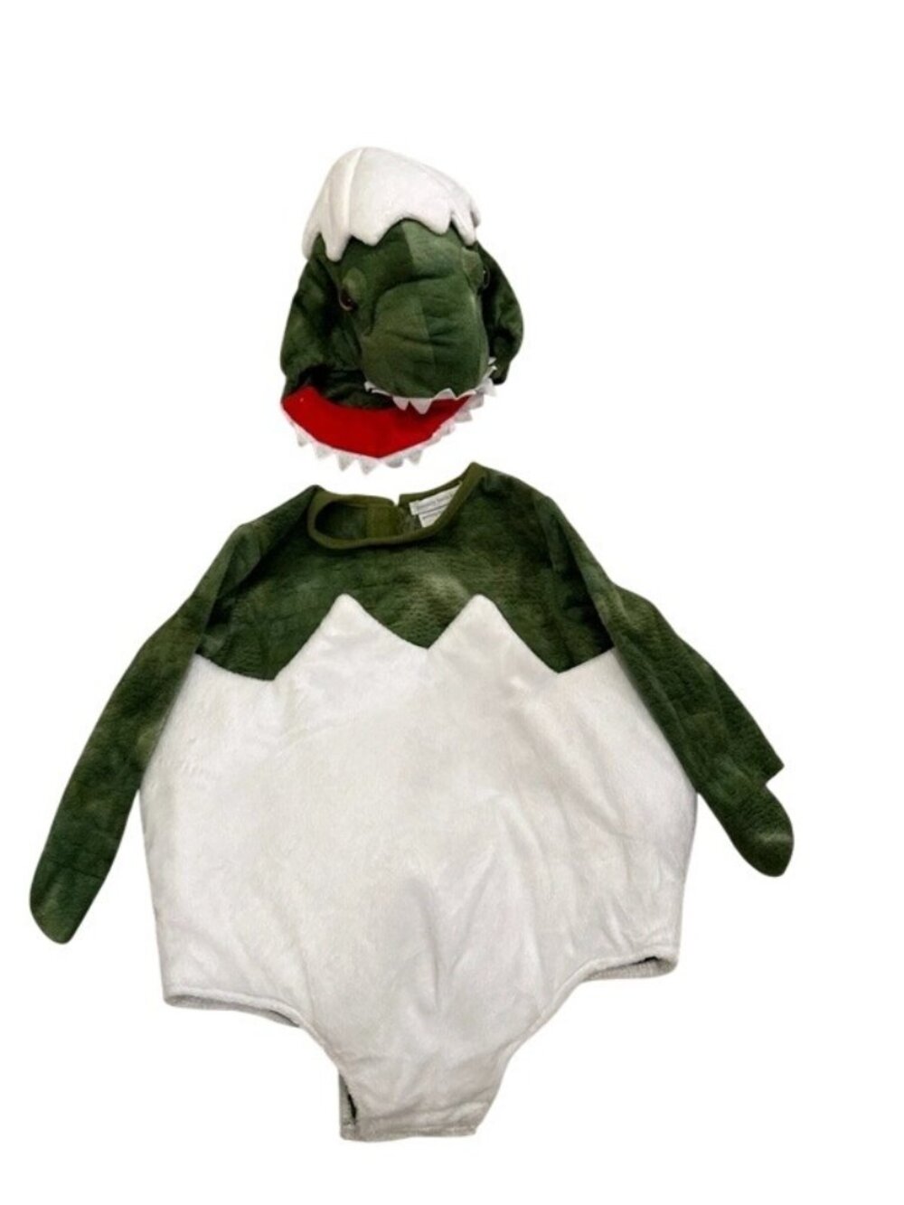 Pottery Barn Kids Baby Dino Egg Dinosaur Hatching Plush Costume Size 12-24 Month